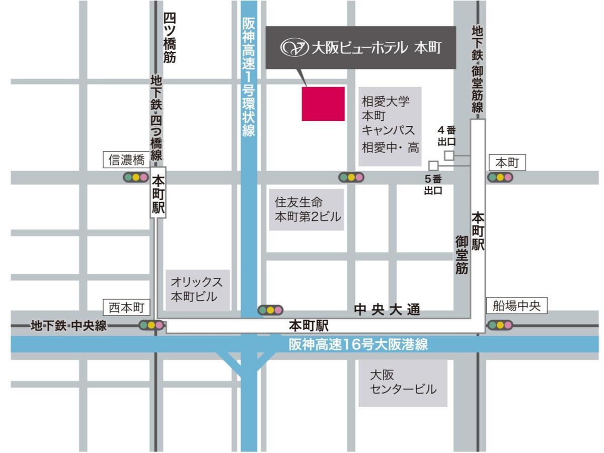 Osaka View Hotel Honmachi Exterior photo